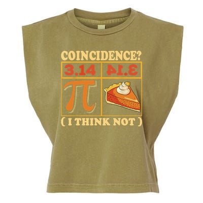 Pi 3,14 Pie Coincidence I Think Not Math Lover Nerd Pi Day Garment-Dyed Women's Muscle Tee