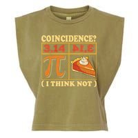 Pi 3,14 Pie Coincidence I Think Not Math Lover Nerd Pi Day Garment-Dyed Women's Muscle Tee
