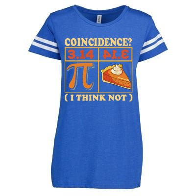 Pi 3,14 Pie Coincidence I Think Not Math Lover Nerd Pi Day Enza Ladies Jersey Football T-Shirt