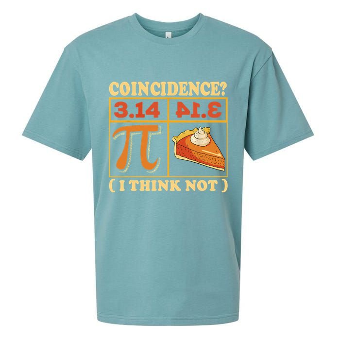 Pi 3,14 Pie Coincidence I Think Not Math Lover Nerd Pi Day Sueded Cloud Jersey T-Shirt