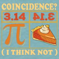 Pi 3,14 Pie Coincidence I Think Not Math Lover Nerd Pi Day Sueded Cloud Jersey T-Shirt