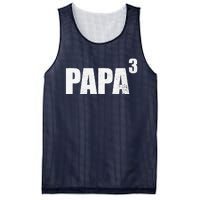 Papa 3 Papa Cubed Grandpa 3 Papa Mesh Reversible Basketball Jersey Tank