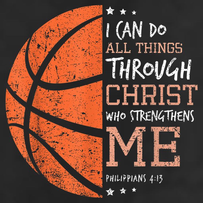Philippians 4 13 I Can Do All Things Christian Basketball Cool Comfort Performance Bucket Hat