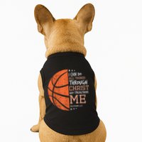 Philippians 4 13 I Can Do All Things Christian Basketball Doggie Tank