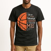 Philippians 4 13 I Can Do All Things Christian Basketball Tall T-Shirt
