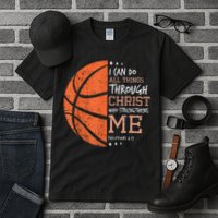 Philippians 4 13 I Can Do All Things Christian Basketball Tall T-Shirt