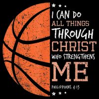 Philippians 4 13 I Can Do All Things Christian Basketball Sustainable Bucket Hat