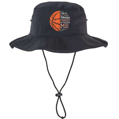 Philippians 4 13 I Can Do All Things Christian Basketball Bucket Hat