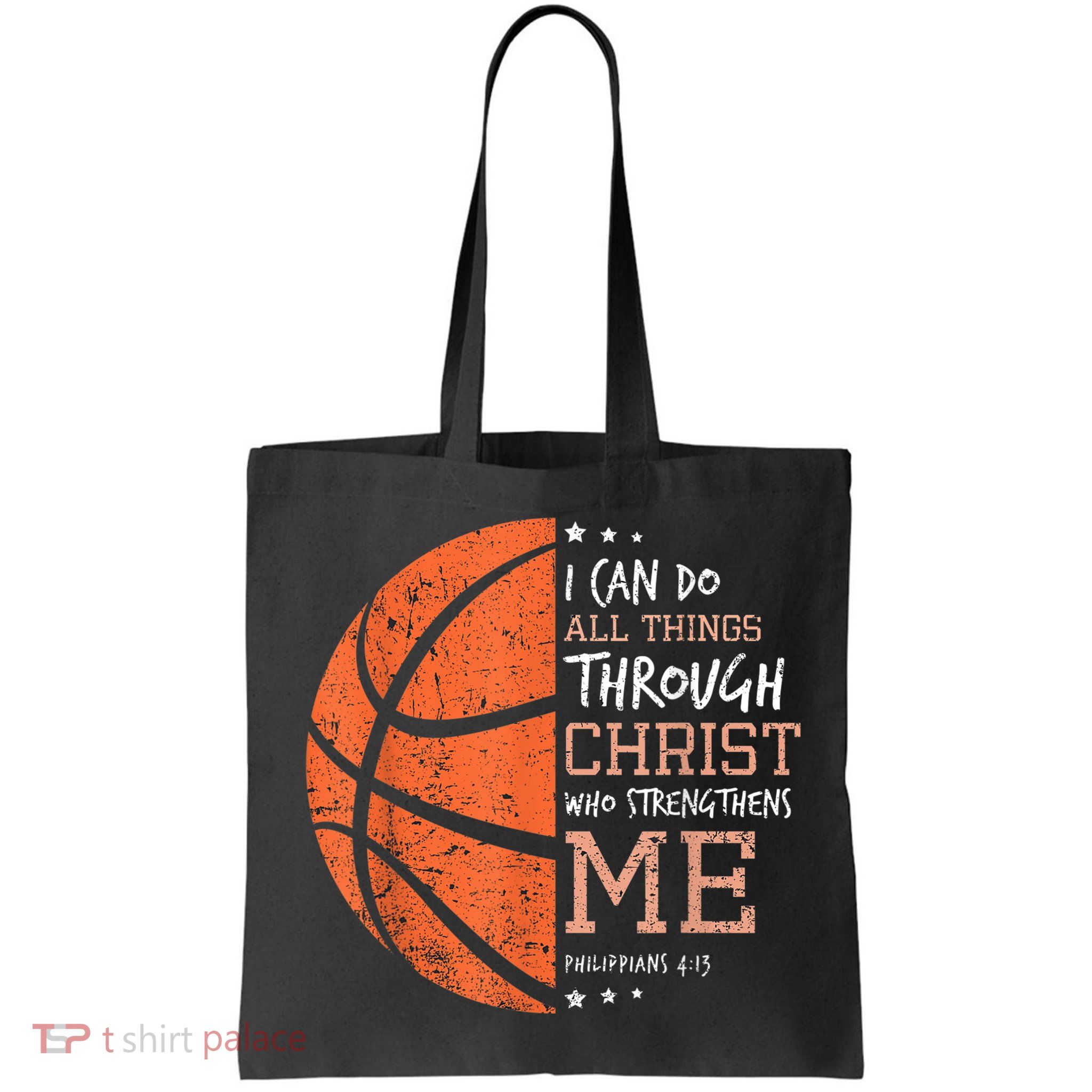 Philippians 4 13 I Can Do All Things Christian Basketball Bag