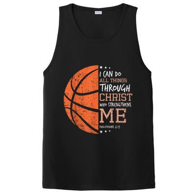 Philippians 4 13 I Can Do All Things Christian Basketball PosiCharge Competitor Tank