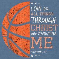 Philippians 4 13 I Can Do All Things Christian Basketball Garment-Dyed Sweatshirt