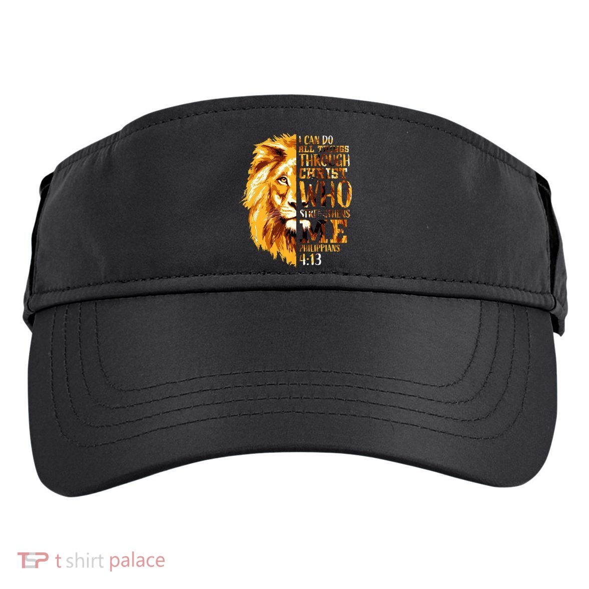 Philippians 4 13 I Can Do All Things Through Christ Who Strengthens Me Lion Adult Drive Performance Visor