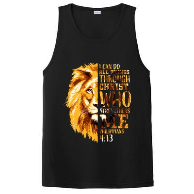 Philippians 4 13 I Can Do All Things Through Christ Who Strengthens Me Lion PosiCharge Competitor Tank
