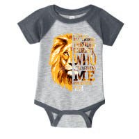 Philippians 4 13 I Can Do All Things Through Christ Who Strengthens Me Lion Infant Baby Jersey Bodysuit