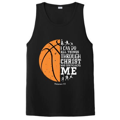 Philippians 4 13 I Can Do All Things Christian Basketball PosiCharge Competitor Tank