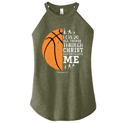 Philippians 4 13 I Can Do All Things Christian Basketball Women’s Perfect Tri Rocker Tank