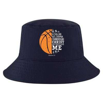 Philippians 4 13 I Can Do All Things Christian Basketball Cool Comfort Performance Bucket Hat