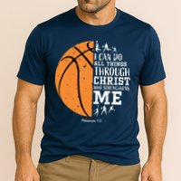 Philippians 4 13 I Can Do All Things Christian Basketball Performance Shirt