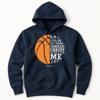 Philippians 4 13 I Can Do All Things Christian Basketball Hoodie