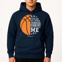 Philippians 4 13 I Can Do All Things Christian Basketball Hoodie
