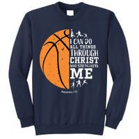 Philippians 4 13 I Can Do All Things Christian Basketball Sweatshirt