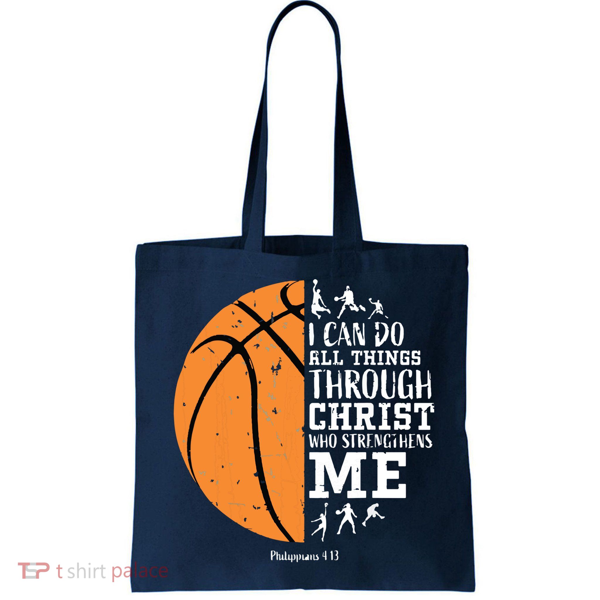 Philippians 4 13 I Can Do All Things Christian Basketball Bag