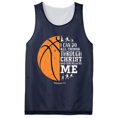Philippians 4 13 I Can Do All Things Christian Basketball Mesh Reversible Basketball Jersey Tank