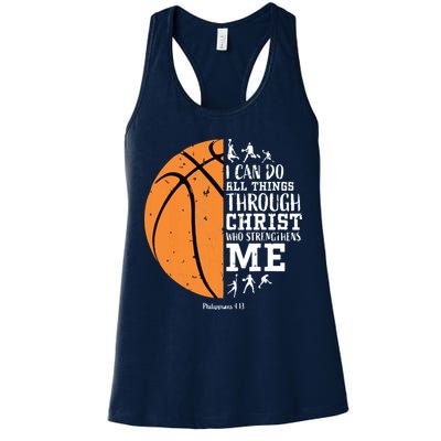 Philippians 4 13 I Can Do All Things Christian Basketball Womens Tank Top