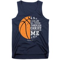 Philippians 4 13 I Can Do All Things Christian Basketball Tank Top