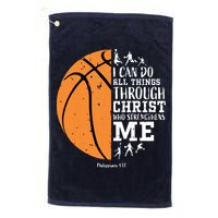 Philippians 4 13 I Can Do All Things Christian Basketball Golf Towel