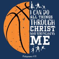 Philippians 4 13 I Can Do All Things Christian Basketball Toddler T-Shirt