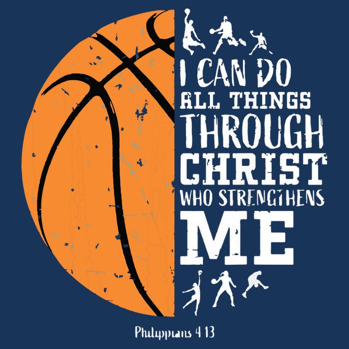 Philippians 4 13 I Can Do All Things Christian Basketball Toddler T-Shirt