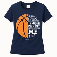 Philippians 4 13 I Can Do All Things Christian Basketball Womens T-Shirt