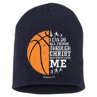 Philippians 4 13 I Can Do All Things Christian Basketball Short Acrylic Beanie
