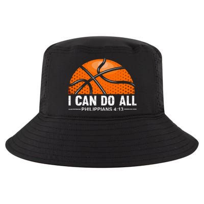 Philippians 4 13 I Can Do All Things Christian Basketball Cool Comfort Performance Bucket Hat