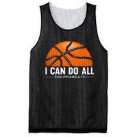 Philippians 4 13 I Can Do All Things Christian Basketball Mesh Reversible Basketball Jersey Tank