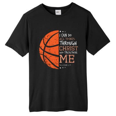 Philippians 4 13 I Can Do All Things Christian Basketball Tall Fusion ChromaSoft Performance T-Shirt