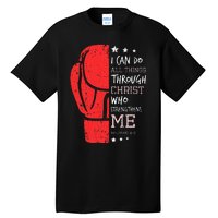 Philippians 4 13 I Can Do All Things Christian Boxing Tall T-Shirt