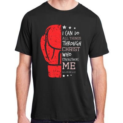 Philippians 4 13 I Can Do All Things Christian Boxing Adult ChromaSoft Performance T-Shirt