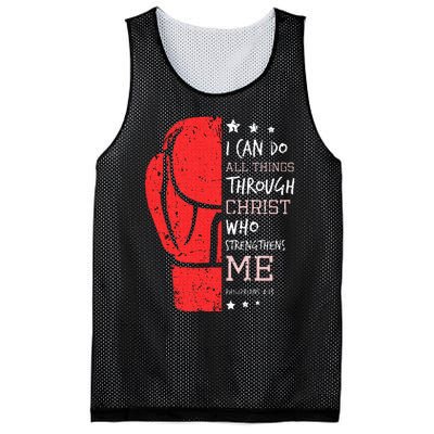 Philippians 4 13 I Can Do All Things Christian Boxing Mesh Reversible Basketball Jersey Tank