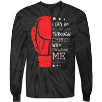 Philippians 4 13 I Can Do All Things Christian Boxing Tie-Dye Long Sleeve Shirt