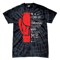 Philippians 4 13 I Can Do All Things Christian Boxing Tie-Dye T-Shirt