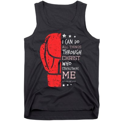 Philippians 4 13 I Can Do All Things Christian Boxing Tank Top