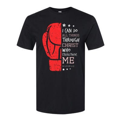 Philippians 4 13 I Can Do All Things Christian Boxing Softstyle CVC T-Shirt