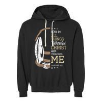 Philippians 4 13 I Can Do All Things Christian Wrestling Garment-Dyed Fleece Hoodie