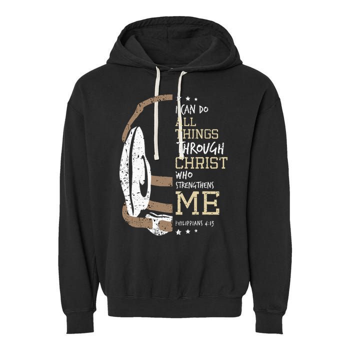 Philippians 4 13 I Can Do All Things Christian Wrestling Garment-Dyed Fleece Hoodie