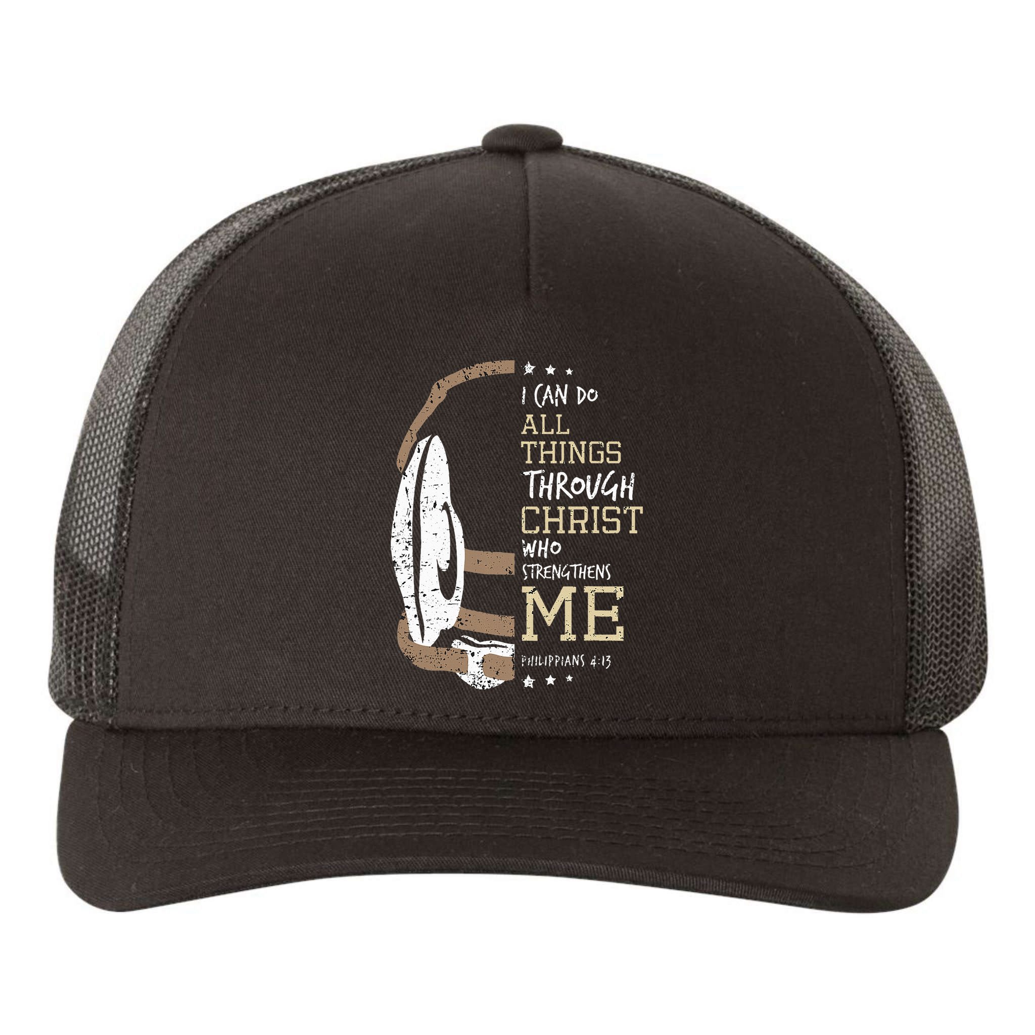 Philippians 4 13 I Can Do All Things Christian Wrestling Yupoong Adult 5-Panel Trucker Hat