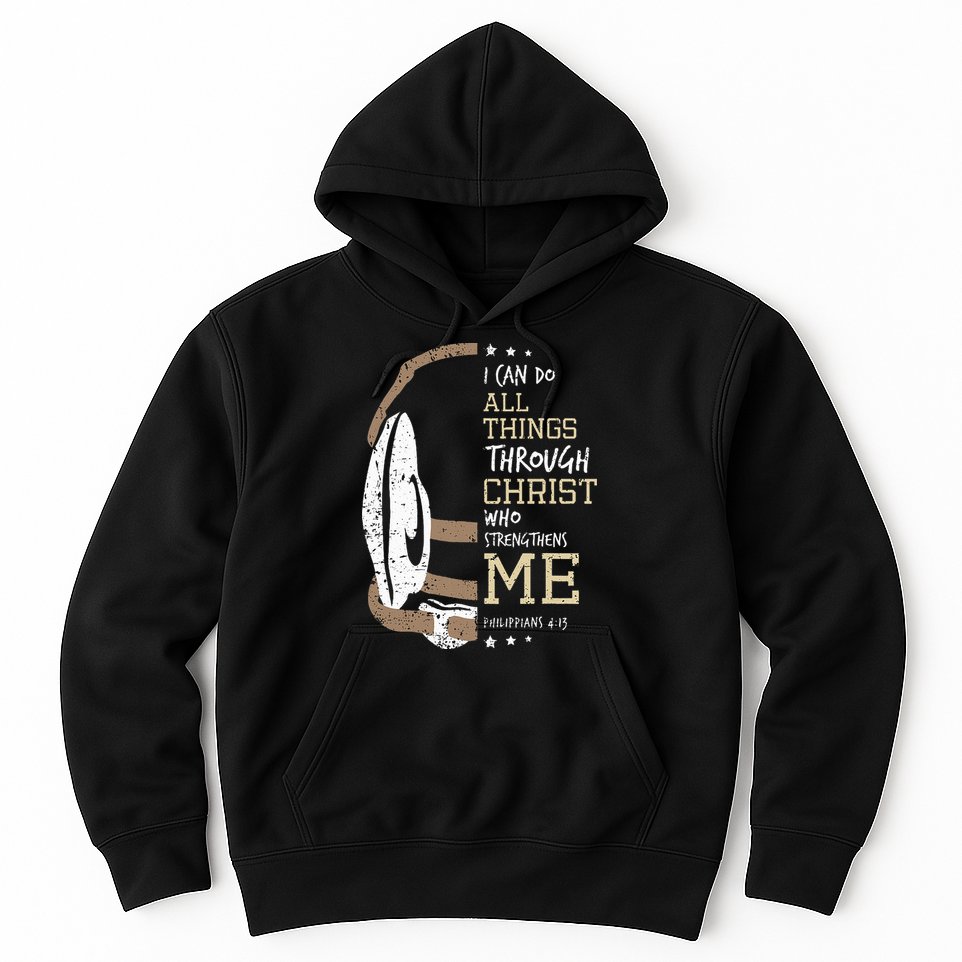 Philippians 4 13 I Can Do All Things Christian Wrestling Hoodie