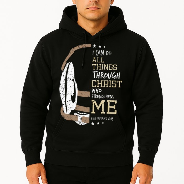 Philippians 4 13 I Can Do All Things Christian Wrestling Hoodie