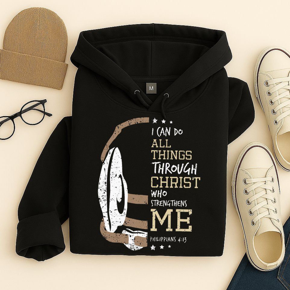 Philippians 4 13 I Can Do All Things Christian Wrestling Hoodie
